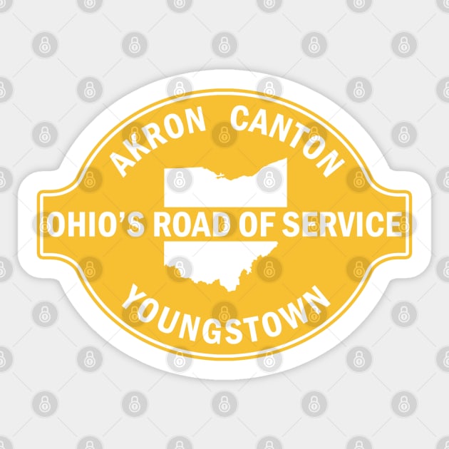 Akron, Canton and Youngstown Railroad Sticker by Railway Tees For All